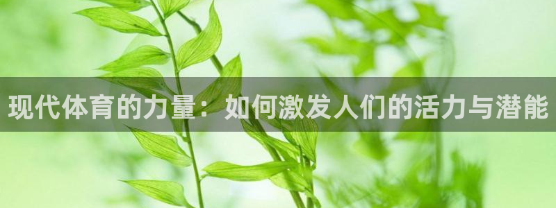 vsport体育在线官网：现代体育的力量：如何激发人们的活力与潜能